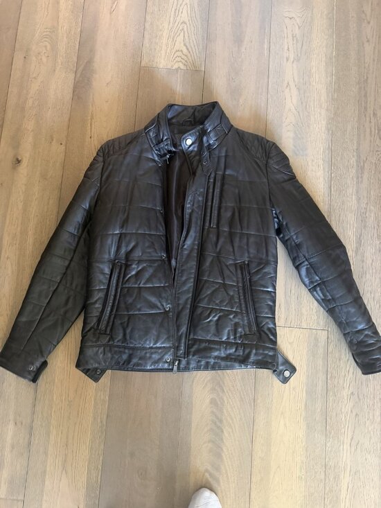 7 For All Mankind Other - 7 For All Mankind Quilted Leather Moto Jacket Black Men M